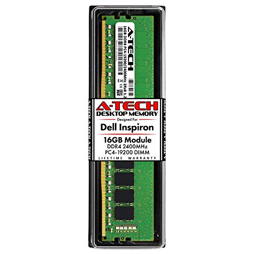 A-Tech 16GB RAM for Dell Inspiron 3268, 3668, 5675, 5676 | DDR4 2400MHz DIMM PC4-19200 288-Pin Non-ECC UDIMM Desktop Memory Upgrade Module - Image 1