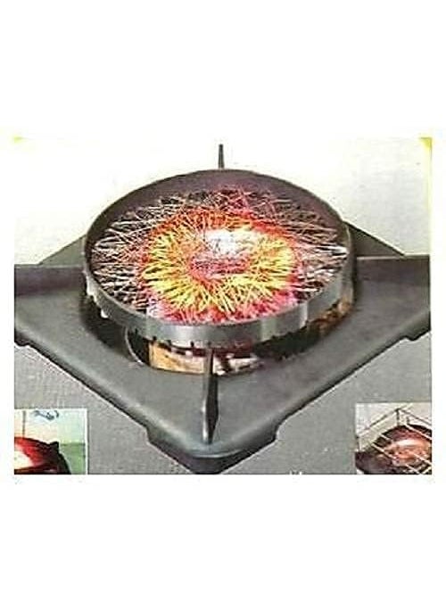 A1 EssAncial A1 EssAncial Stainless Steel Chota Tandoor Jali for Gas Rasoi Roaster Grill Gas Stove Fire Wind Proof Energy Saver Cover Cooktop Mesh Kitchen Cooking Torch Gas Silver Pack of 2  - Image 4