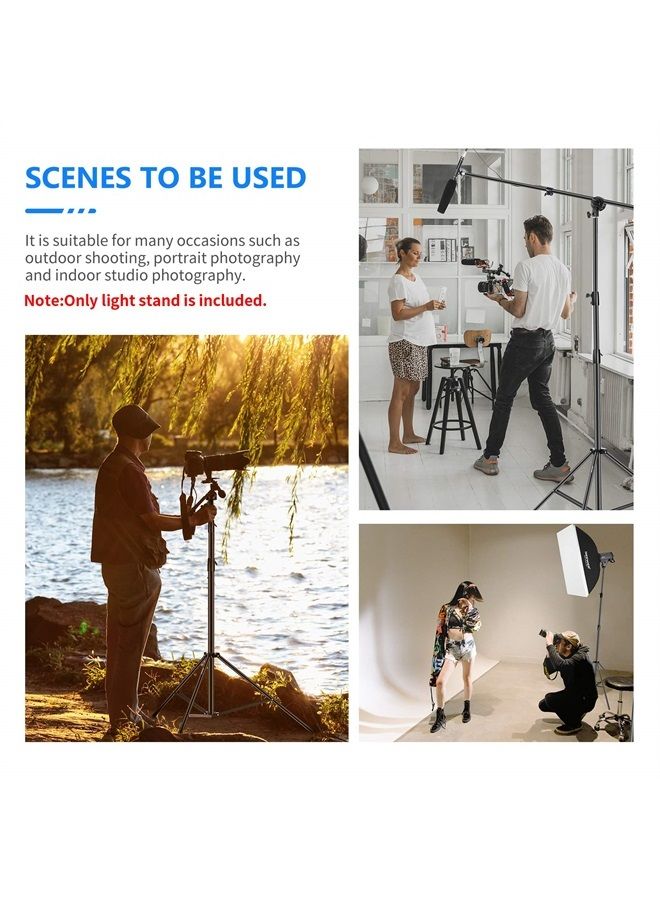 Neewer Heavy Duty Light Stand 10 Feet/3 Meters Adjustable Spring Cushioned Metal Photography Tripod Stand for Photo Studio Softbox, Flash Monolight, Ring Light and Other Photographic Equipment(Black)