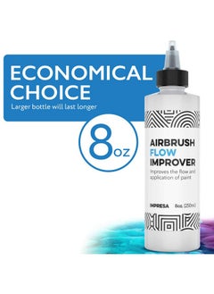 IMPRESA Airbrush Flow Improver Paint Set 8Oz (250 Ml) Reduce Clogs & Dry Needle Tips Made In Usa  - Image 3
