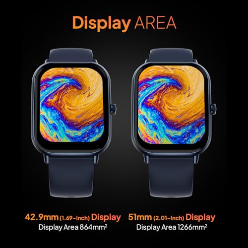 Fire-Boltt Ninja Call Pro Max Bluetooth Calling Smart Watch, 2.01" HD Display, 120+ Sports Modes, Health Suite, AI Voice Assistance, SpO2 & Heart Rate Monitor Smartwatch for Men & Women - Blue - Image 5