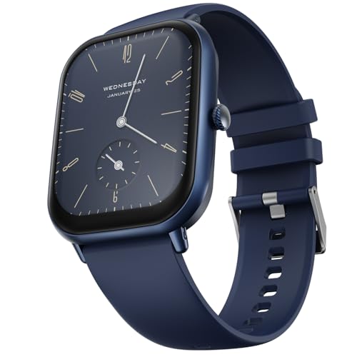 Fire-Boltt Ninja Call Pro Max Bluetooth Calling Smart Watch, 2.01" HD Display, 120+ Sports Modes, Health Suite, AI Voice Assistance, SpO2 & Heart Rate Monitor Smartwatch for Men & Women - Blue - Image 1