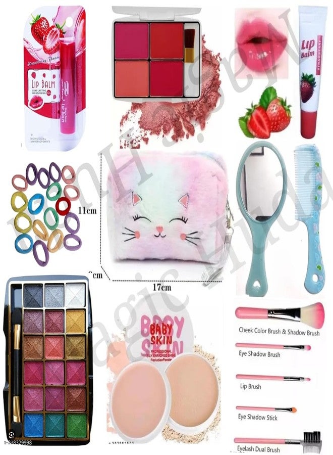 MagicHuda Kids Real Makeup Kit for Teens, Pre-Teens & Girls with Unicorn Bag - Real, Non Toxic, Washable Make Up Toy - Unicorn Toys Gift for 6 7 8 9 10 12 13 14 15 16 Years Old Girls Birthday - Image 2