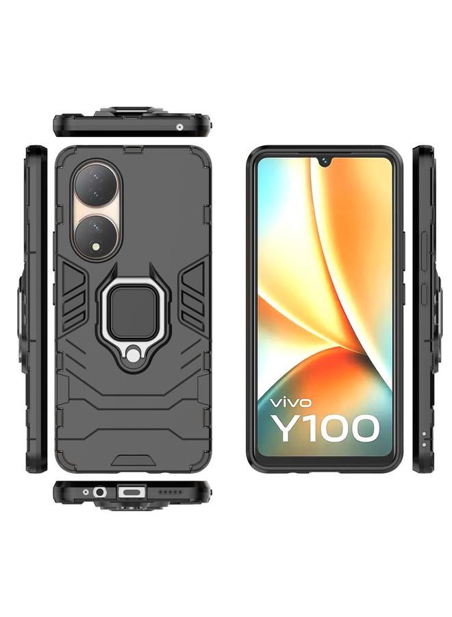 erorex Case For vivo Y100 Magnetic Ring Holder PC + TPU Phone Case - Image 3