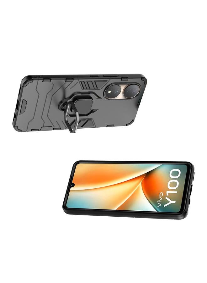 erorex Case For vivo Y100 Magnetic Ring Holder PC + TPU Phone Case - Image 4