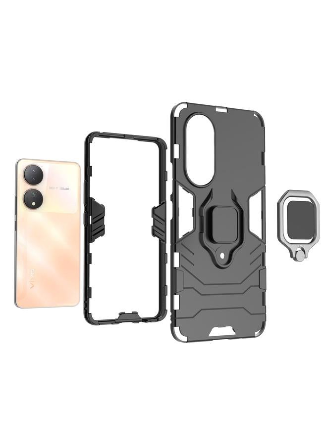 erorex Case For vivo Y100 Magnetic Ring Holder PC + TPU Phone Case - Image 5