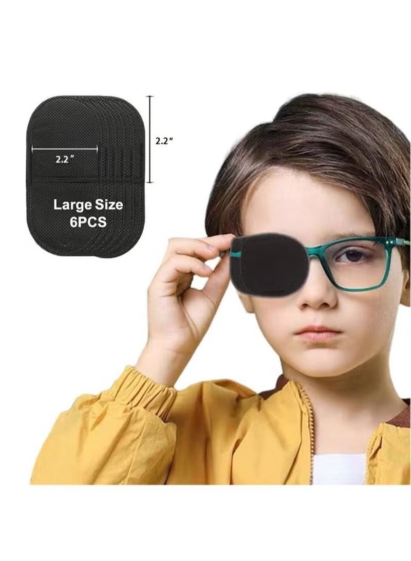 Adult Children's Eye Mask Eyeglass Eye Mask for Left or Right Eye Amblyopia Strabismus 6 Pieces - Image 1