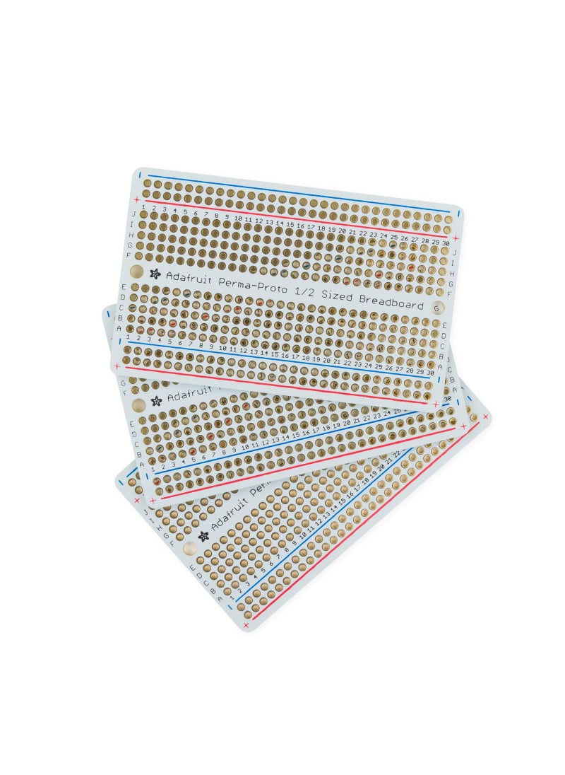 Adafruit Adafruit Perma-Proto Half-sized Breadboard PCB - 3 Pack! [ADA571]  - Image 1