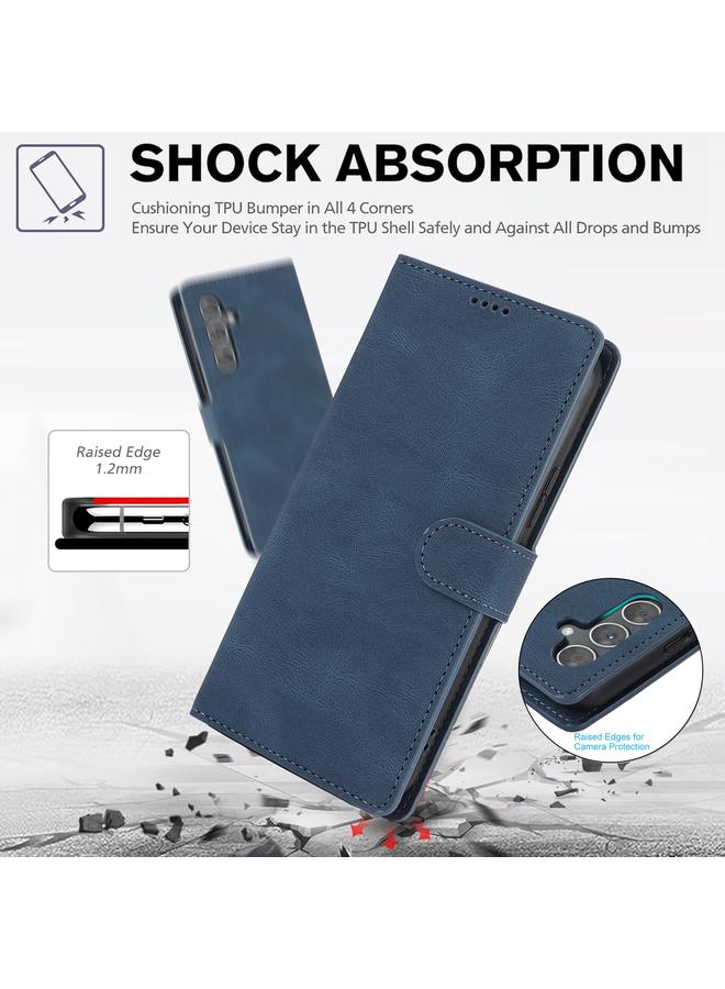 اس-توب جراب لهاتف Samsung Galaxy S24 FE 5G جراب هاتف من الجلد بملمس جلد العجل الخيالي - Image 5