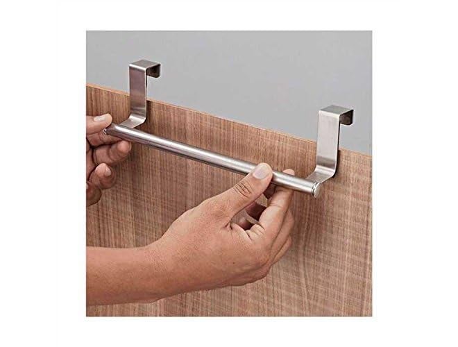 Copelle Pack of 1 Cabinet Door Kitchen Towel Bar Towel BAR/Kitchen Hook Drawer Storage Adjustable Over Cabinet Stainless Steel Towel Bar/Towel Holder/Over Cabinet Towel bar - Image 2