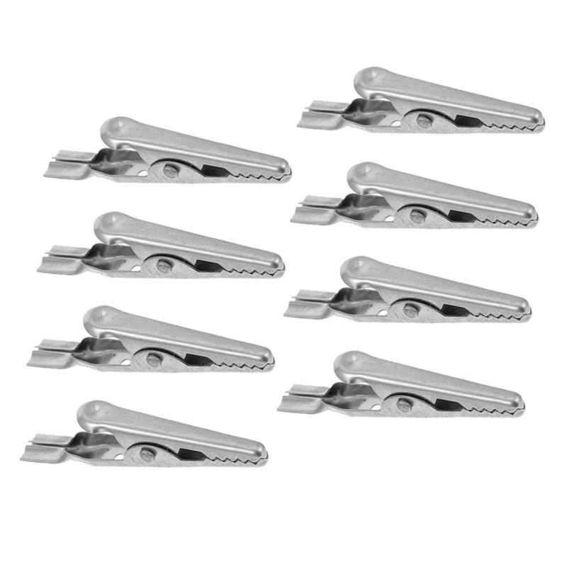 8Pcs Metal Alligator Clips Electrical Test Clamps For Temporary Connections - Image 2