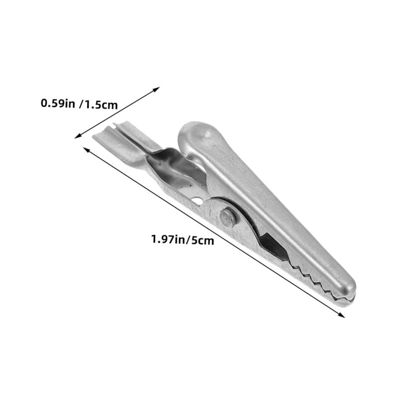 8Pcs Metal Alligator Clips Electrical Test Clamps For Temporary Connections - Image 3