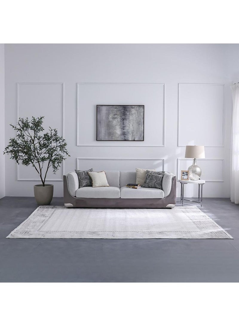 DANUBE HOME Pearl Rug  Polyester Area Rug Floor Covering L230xW160cm-Cream & Black - Image 5