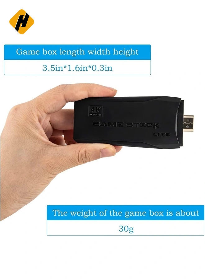 HuHa M8 Wireless HDMI High-Definition Game Consol Built-in 10000+ Games with Hidden USB Flash Drive Design ,Plug and Play Video Game Stick Supports 9 emulators, 64G - Image 2