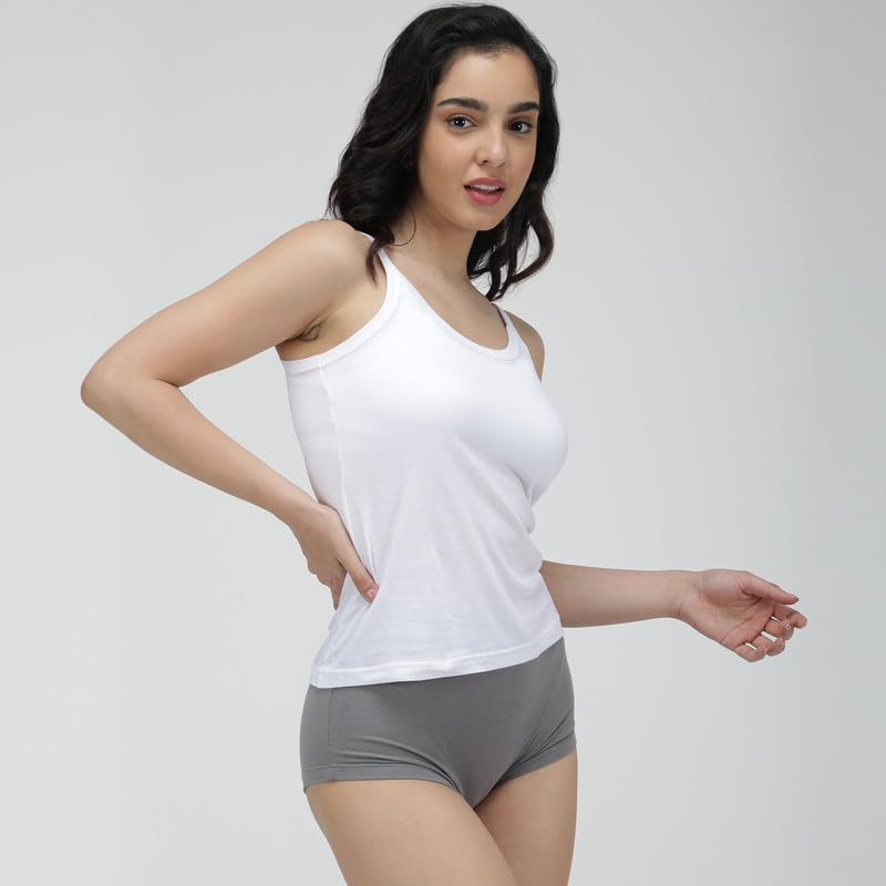 Amul Comfy Short Slips| White | Pack of 4|Combo. - Image 5