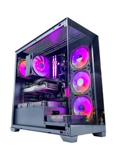 Game Sekret Dark HiFly ATX Computer Gaming PC Case - 270 degrees Panoramic design without barrier | 7 RGB fans with color controller | USB Type-C included | Supports 360mm radiator |Full coverage dust proof  - Image 1