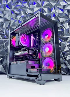 Game Sekret Dark HiFly ATX Computer Gaming PC Case - 270 degrees Panoramic design without barrier | 7 RGB fans with color controller | USB Type-C included | Supports 360mm radiator |Full coverage dust proof  - Image 3
