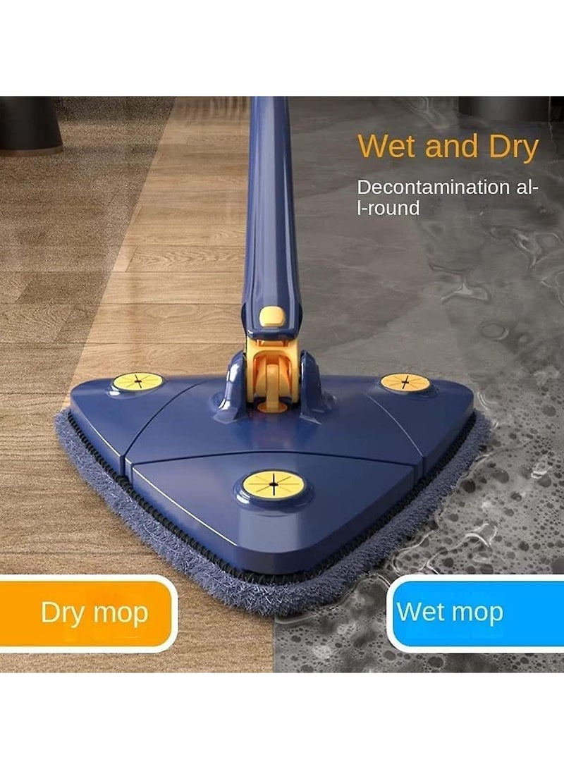 SOSEKO Adjustable Triangle Cleaning Mop with Automatic Water Squeezing Function Long Handle Mop for Wall Ceiling Window - Image 2