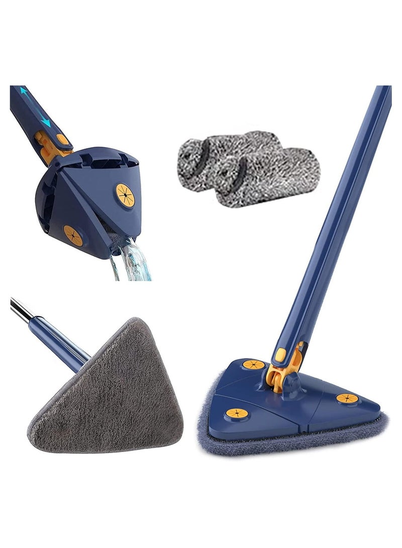 SOSEKO Adjustable Triangle Cleaning Mop with Automatic Water Squeezing Function Long Handle Mop for Wall Ceiling Window - Image 1