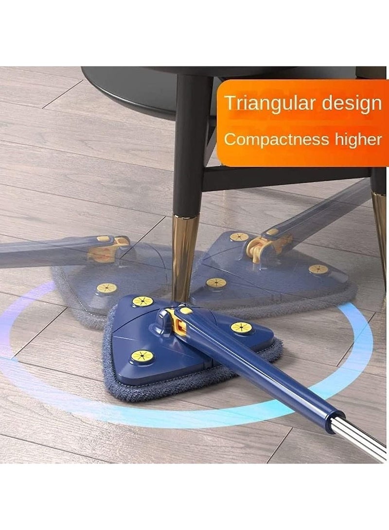 SOSEKO Adjustable Triangle Cleaning Mop with Automatic Water Squeezing Function Long Handle Mop for Wall Ceiling Window - Image 3