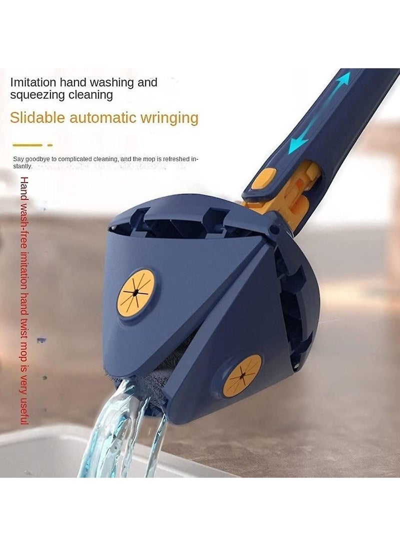 SOSEKO Adjustable Triangle Cleaning Mop with Automatic Water Squeezing Function Long Handle Mop for Wall Ceiling Window - Image 4