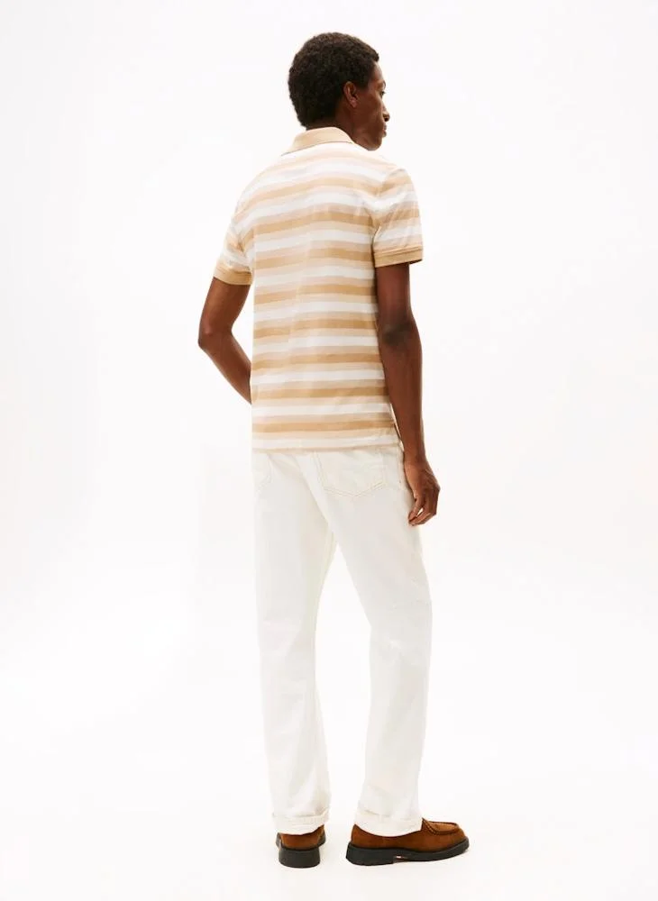 TOMMY HILFIGER Stripe Regular Fit Polo Shirt