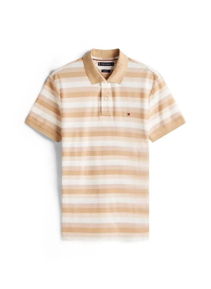 TOMMY HILFIGER Stripe Regular Fit Polo Shirt
