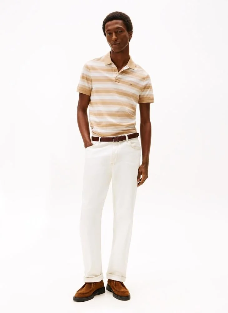 TOMMY HILFIGER Stripe Regular Fit Polo Shirt