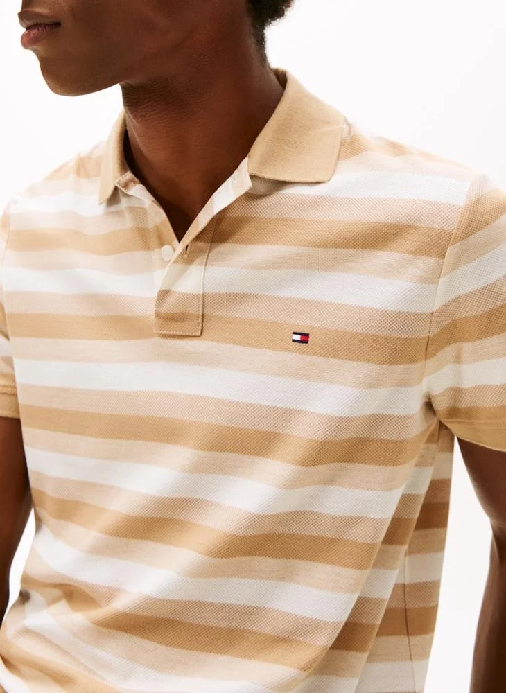TOMMY HILFIGER Stripe Regular Fit Polo Shirt