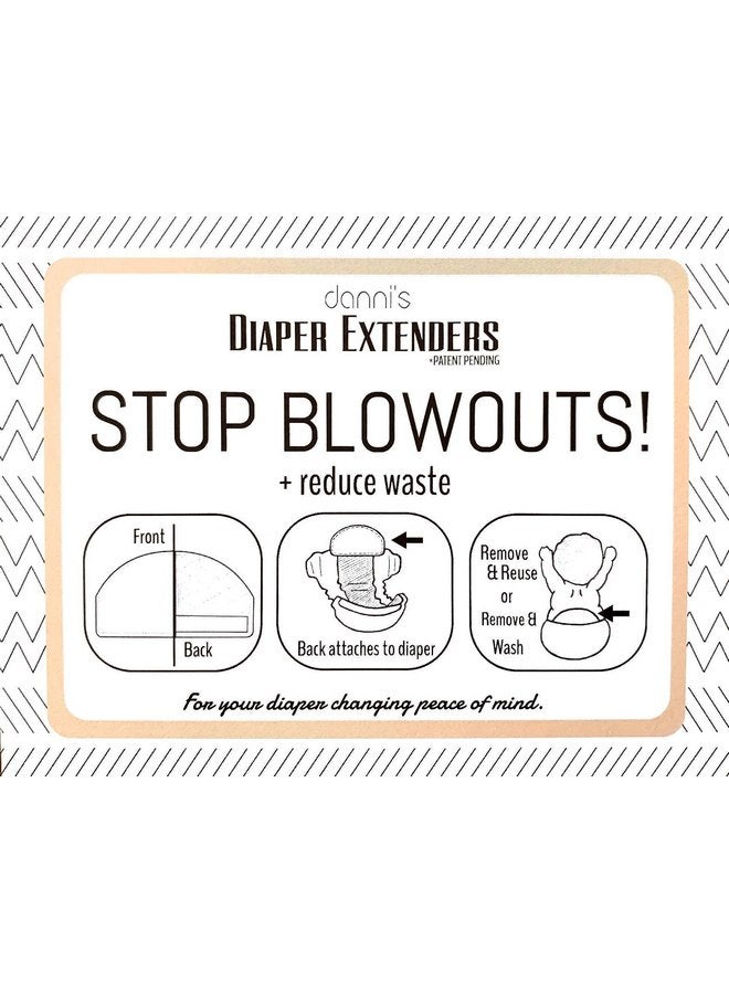 وسائد توسيع الحفاضات من داني - تتضمن 4 وسائد توسيع حفاضات قابلة لإعادة الاستخدام وذات قدرة امتصاص عالية - يمكن ربطها بأي حفاضة! - تمنع انفجار الحفاضات - مريحة وفعالة. (قابلة لإعادة الاستخدام!) راحة البال عند تغيير الحفاضات! - Image 5