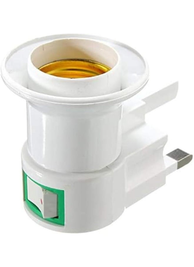 melfi Melfi UK Plug Lamp Holder Converter Socket Control - Convenient Plug Type Conversion with Built-in On/Off Switch  - Image 2