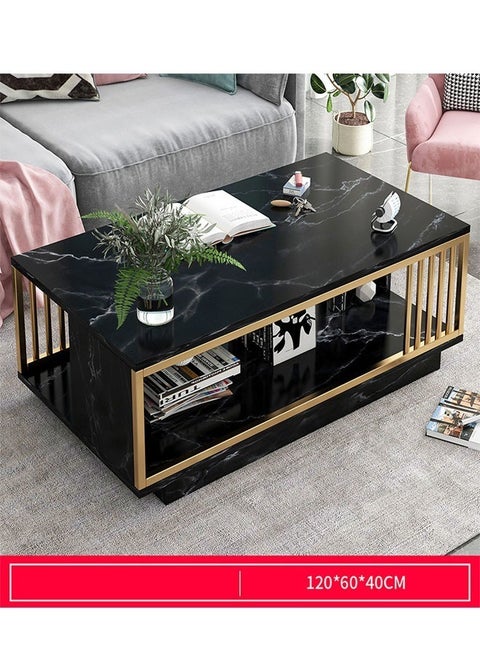 Marble finish Top 2 Tier Modern Living Room Home Sofa Table