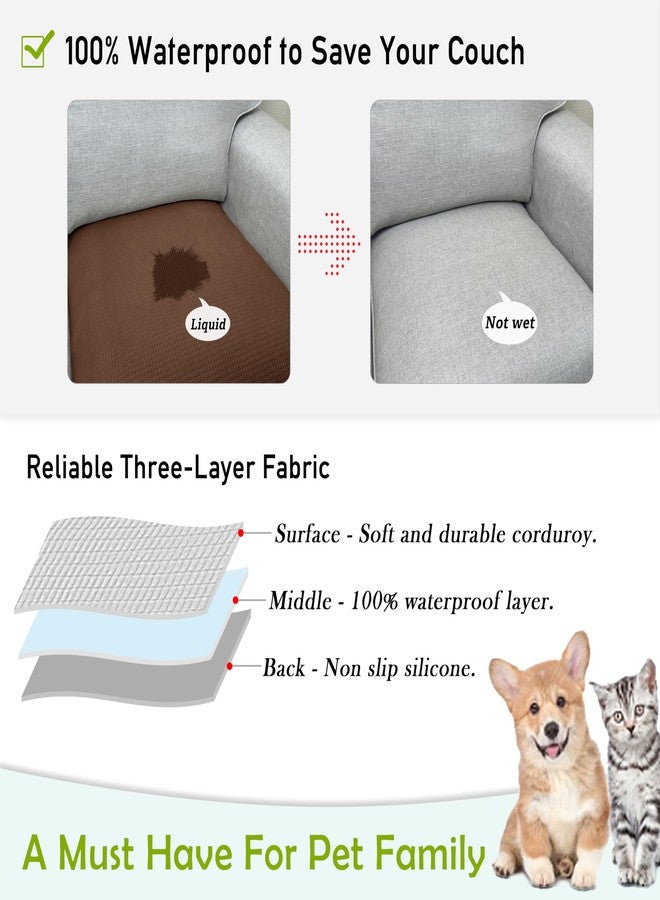 LovoGemy Couch Arm Covers, Sofa Arm Covers, Waterproof Armrest Covers for Sofa, Armchair, Loveseat, Non-Slip Recliner Arm Covers, Sofa Headrest Covers, Arm Chair Covers Set of 2 (Dark Gray, 24"×20") - Image 3
