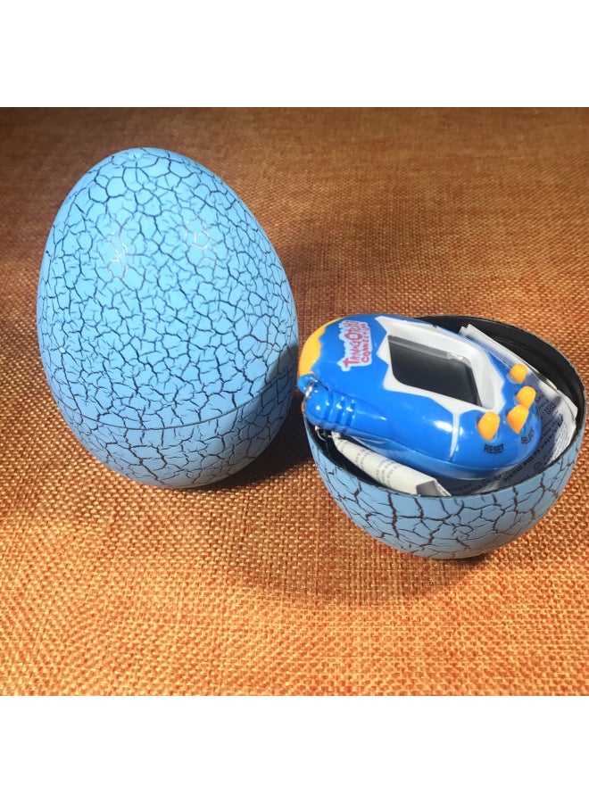 Cross-Border Exclusive Hot-Selling Cracked Egg Electronic Pet Machine Keychain Miniature Virtual Pet Development Game Console