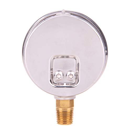 MEASUREMAN 2-1/2" Dial Size, Glycerin Filled Pressure Gauge, 0-100psi/kpa, 304 Stainless Steel Case, 1/4" NPT Lower Mount - Image 5