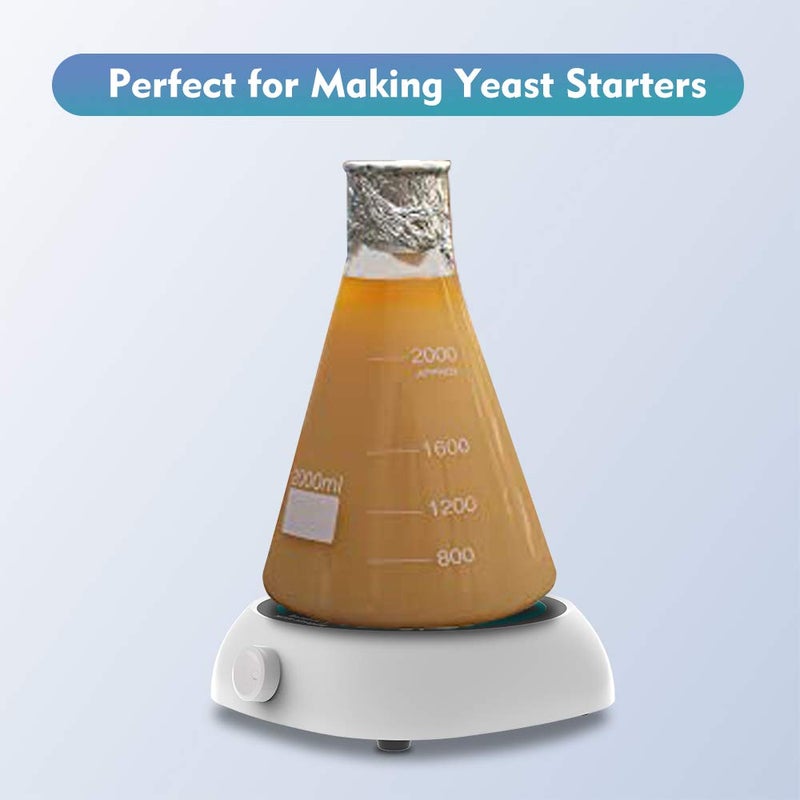 JOANLAB جوانلاب لوحة تحريك صغيرة مغناطيسية مع قضيب تحريك، خلاط مغناطيسي 3000 مل - Image 3