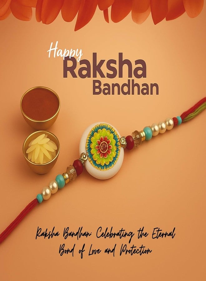 Sage Square Resin Rakhi for Bhai, Brother on Raksha Bandhan | Handmade Designer Resin Art, Thread, Beads & Emotional Bond | Rakhi Gift with Roli Chawal | Traditional Design | Festival Celebration (Type 6) - Image 2