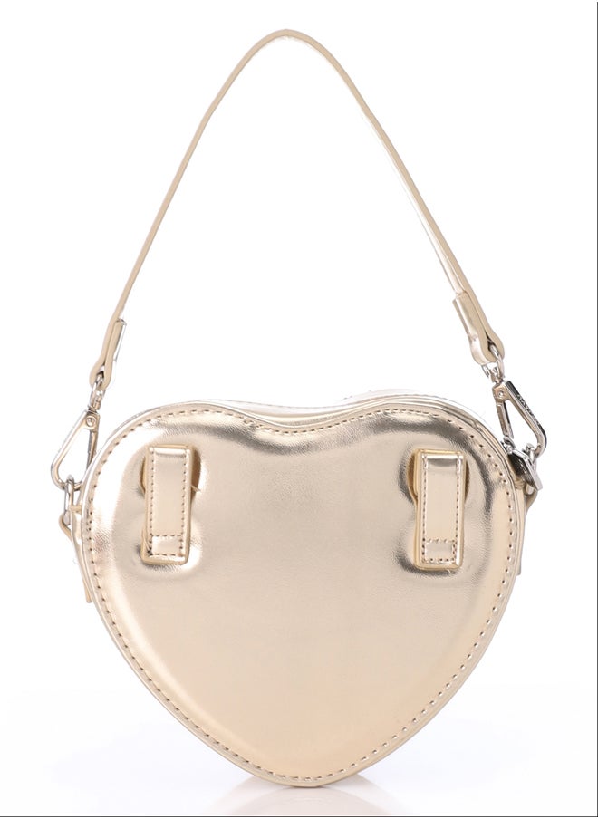 DejaVu - Stitched Hearts Allover Heart Shapped Top Handle Bag - Image 1