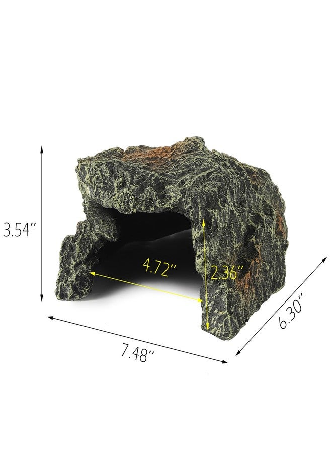 IBWell Reptile Rock Cave, Lizard Tank Décor, Turtle Accessories for Tank, Gecko Hide Reptile Hideout for Small Turtle, Leopard Gecko, Lazard Hideout - Image 2