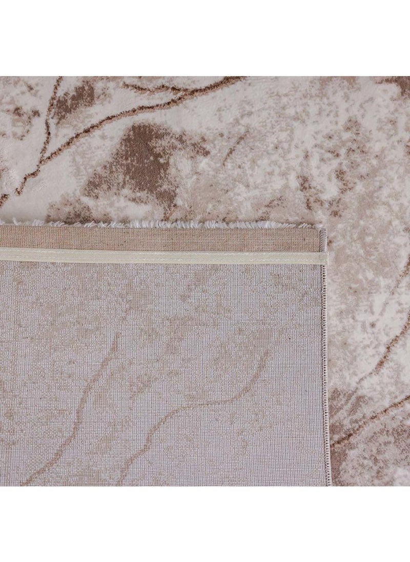 DANUBE HOME Venice Modern Rug  Polyester Area Rug Floor Covering L340xW240cm-Beige & White  - Image 3