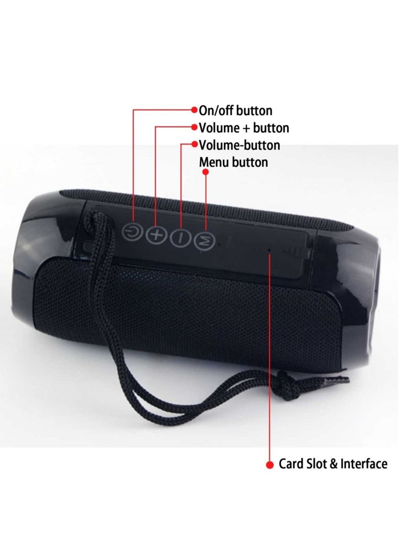 Portable Waterproof and Shockproof Bluetooth Speaker, Wireless Outdoor Speaker with Hands Free Answering, Perfect for Travel and Sports - Image 2