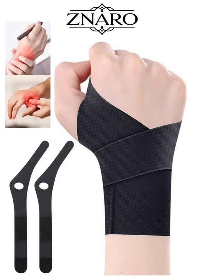 ZNARO 1 Pair Wrist Brace, Ulnar Wrist Brace Ultra-Thin Elastic for TFCC Tear, Wrist Wraps Repetitive Wrist Use Injury, Wrist Support for Carpal Tunnel Pain and Tendonitis Relief, Fits Both Wrists - Image 1