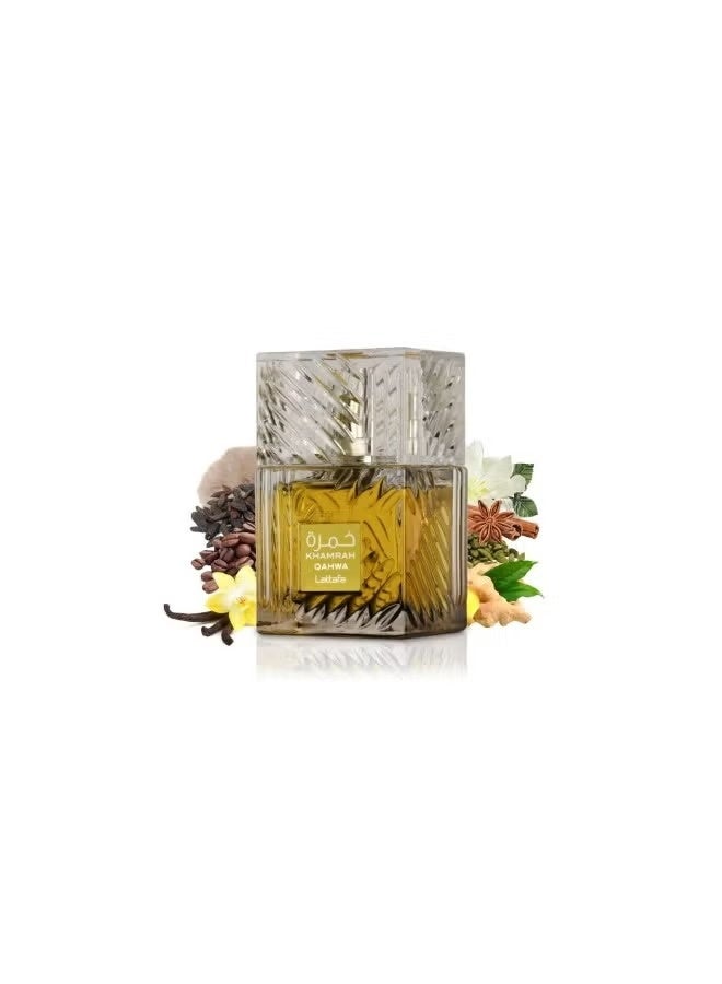 Lattafa KHAMRAH QAHWA Unisex Eau De Parfum by Lattafa 100ml - Image 4