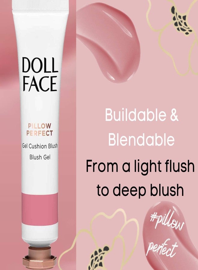 DOLL FACE Liquid Blush for Cheeks | Pillow Perfect Gel Cushion Blush | Cream Blusher Makeup | Lightweight, Blendable & Buildable Natural Radiance (Pillow Talk) - Image 3