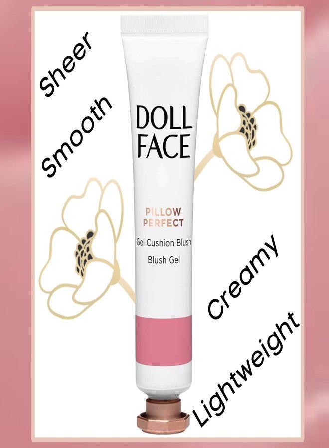 DOLL FACE Liquid Blush for Cheeks | Pillow Perfect Gel Cushion Blush | Cream Blusher Makeup | Lightweight, Blendable & Buildable Natural Radiance (Pillow Talk) - Image 2
