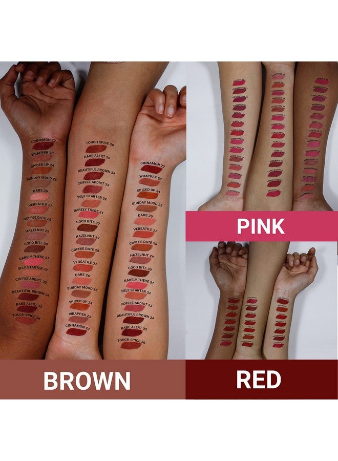 سي2بي بروفيشنال ميكاب أحمر شفاه C2P Pro Matte Lip Fx Creamy Bullet للنساء | يدوم طويلاً | لا يسيل | مقاوم للماء والتلطخ | يحافظ على ترطيب الشفاه بفيتامين E وزبدة الشيا - 3.5 جم، Sunday Mood 25 - Image 4