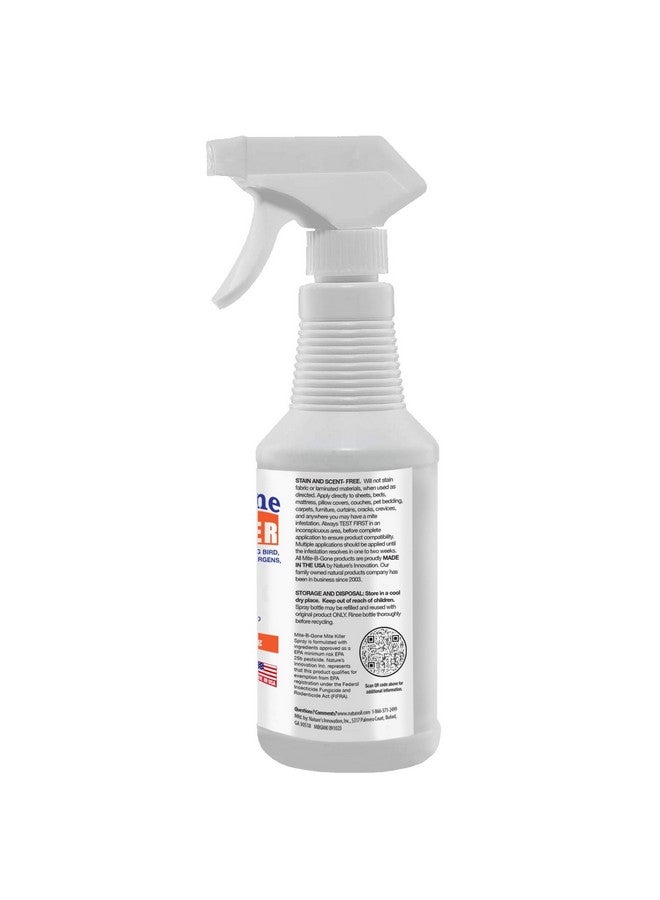 ناتوراسيل رذاذ قاتل العث من شركة Mite-B-Gone Treatment - يقضي على العث البشري والغبار والعناكب والفئران والسجاد وعث الطيور في المنازل والأثاث والفراش والسيارات وعلى الحيوانات | غير سام | آمن على الأطفال والحيوانات الأليفة | رذاذ بحجم 32 أونصة  - Image 4
