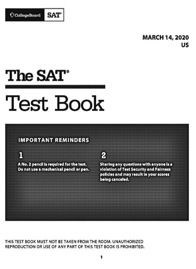 SAT Test Book - Year 2021 Writing and Language (Version 1.1)  - Image 3