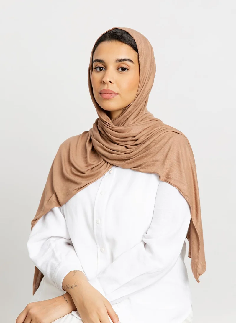 Kaafmeem Camel - Cotton Jersey Tarha