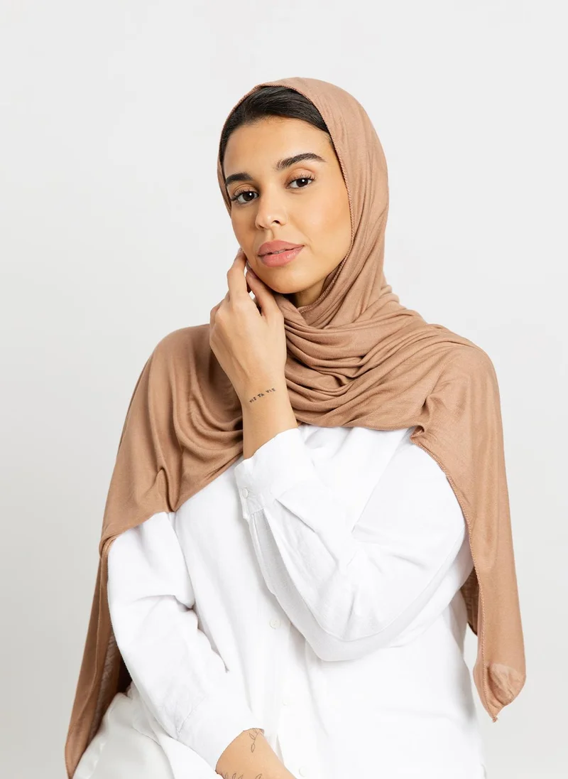 Kaafmeem Camel - Cotton Jersey Tarha